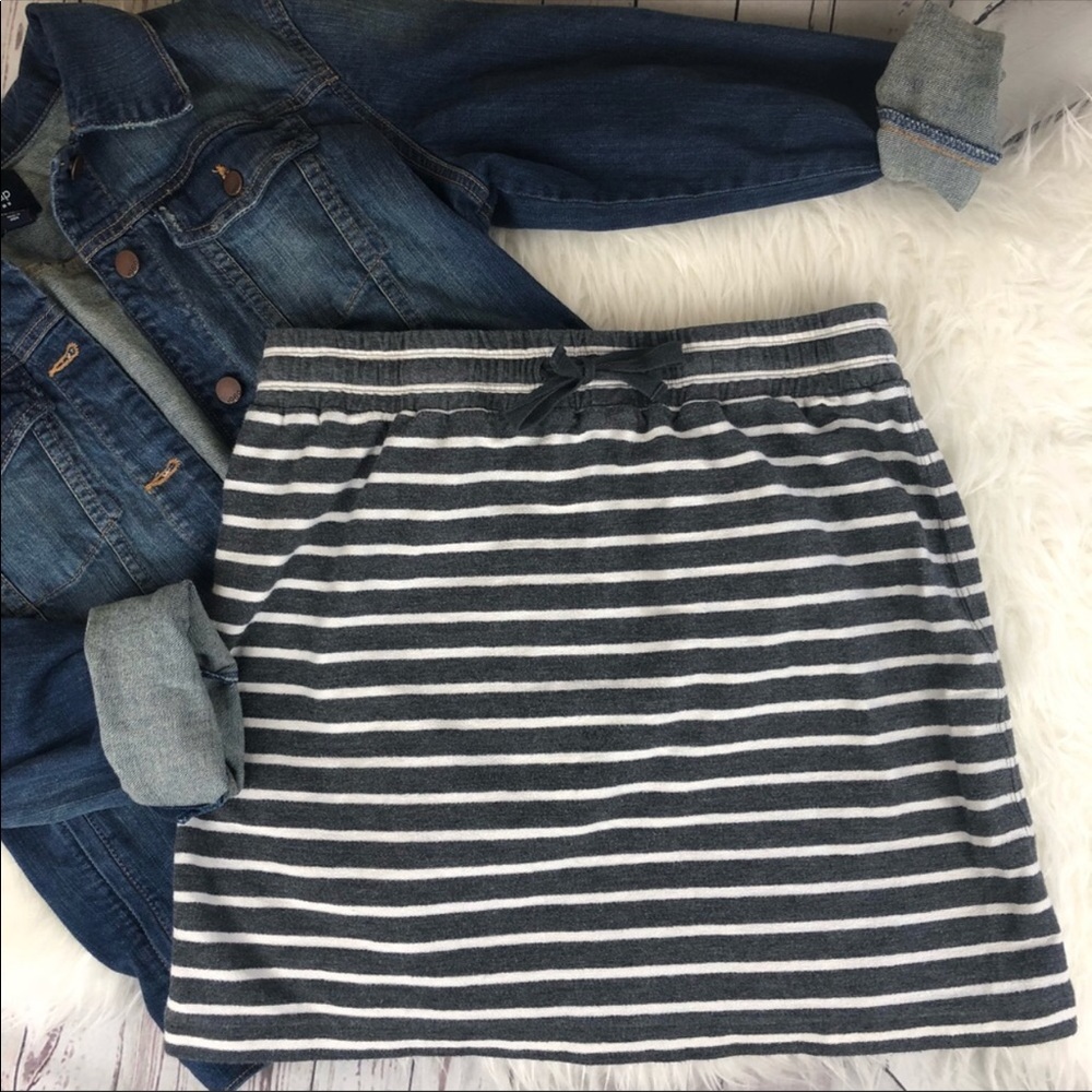 Loft Skirt grey & white